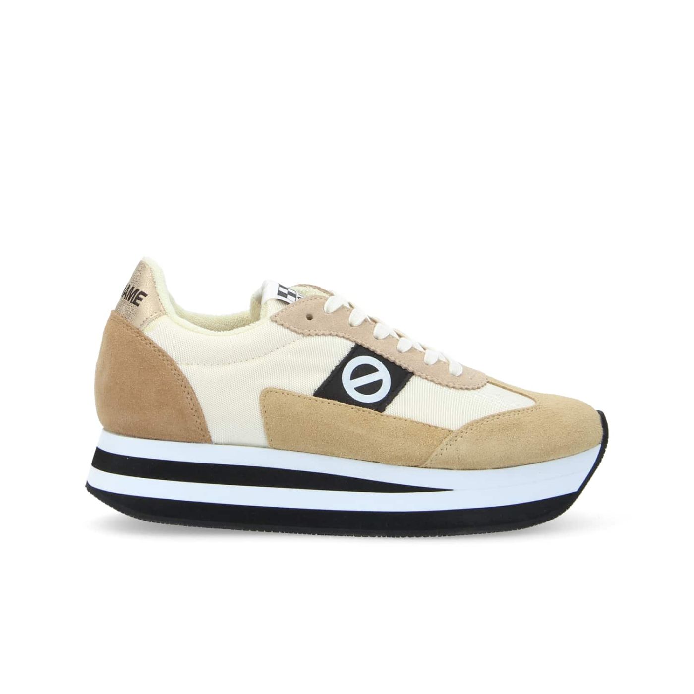 FLEX M JOGGER W  -  SUEDE/NYL/MIMOS  - SABBIA/BIANCO SPORCO/DORATO/